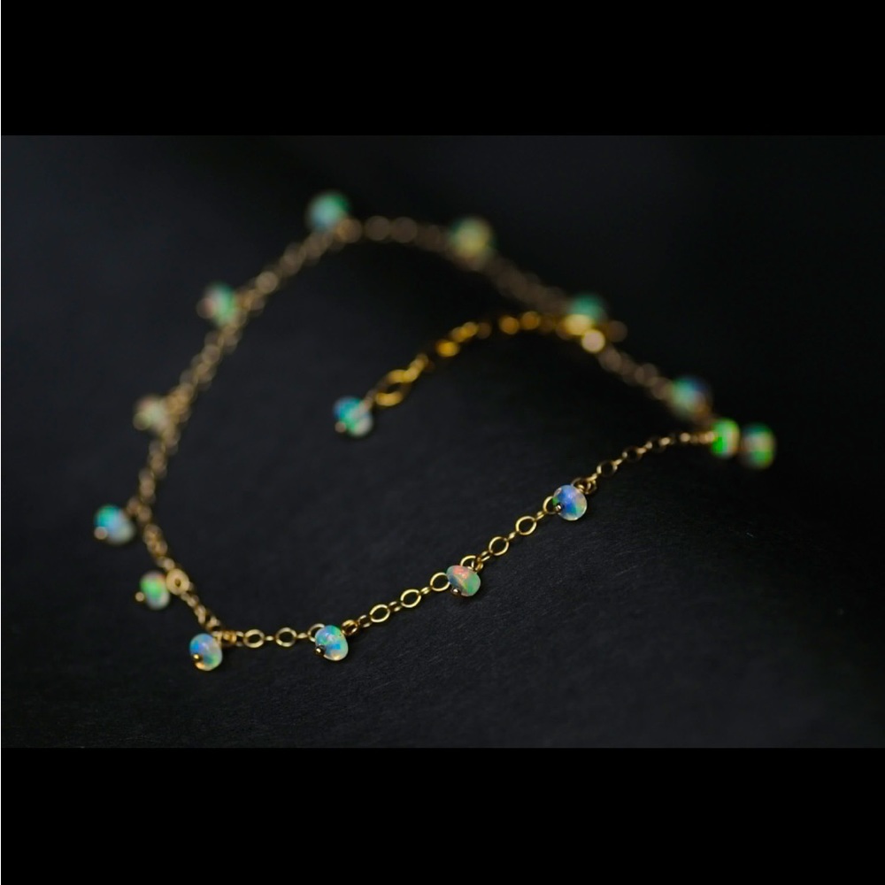 Opal Gold Bracelet adjustable